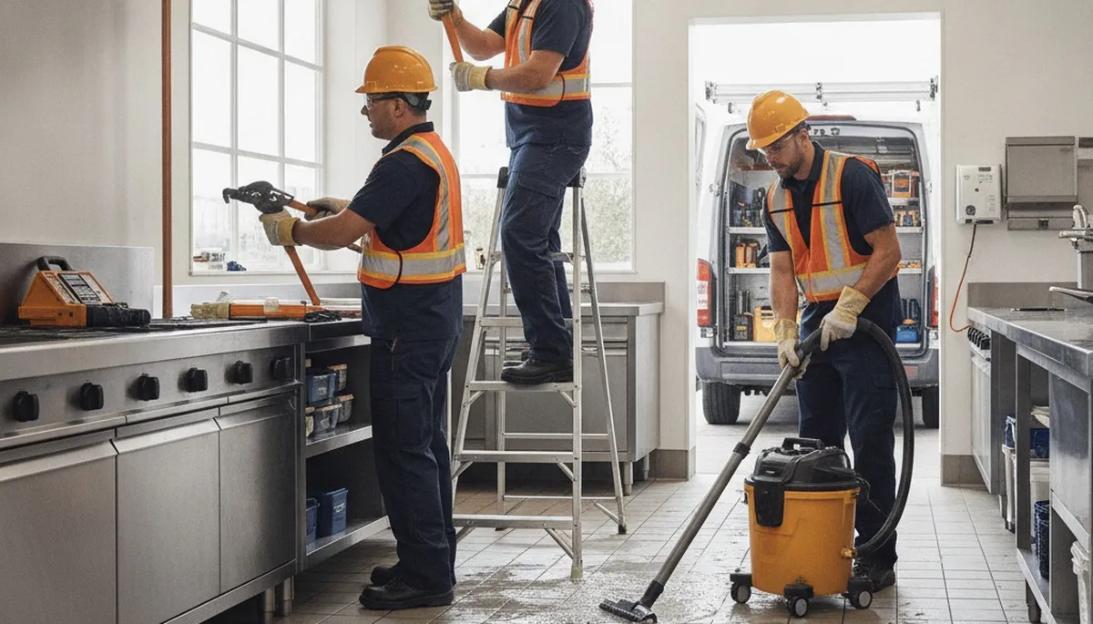 Emergency plumber repairing burst pipe in Newton, MA for fast residential leak service