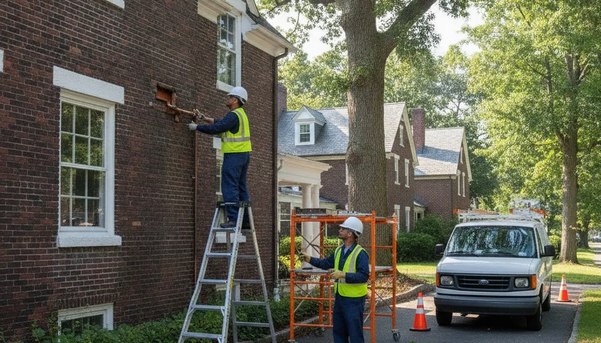 Plumber repairing a leak in Newton, MA for plumbing repair services